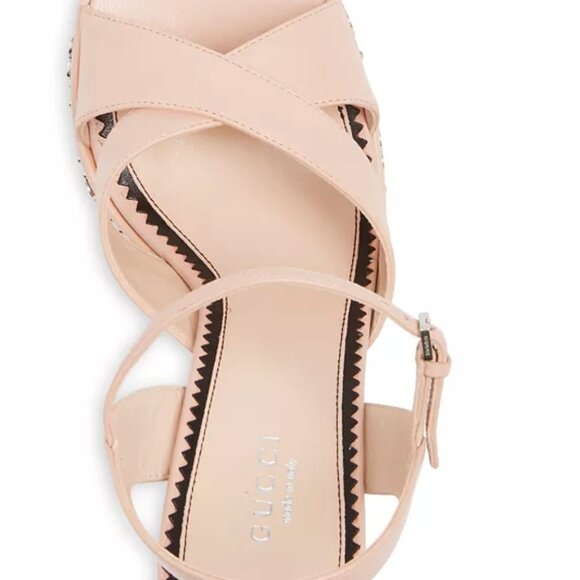 Gucci GG Embellished Platform High Heel Sandals - Picture 3 of 4